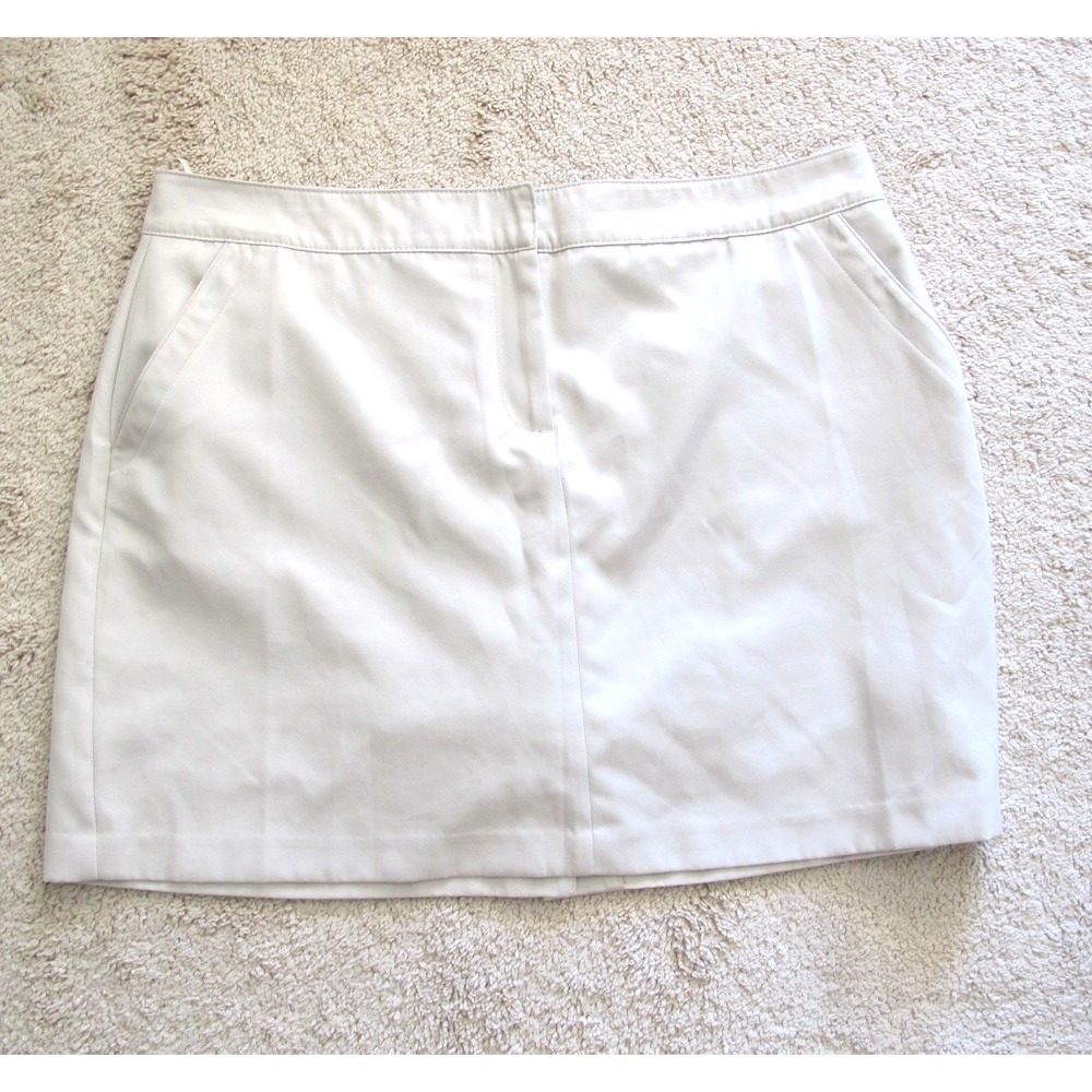 IZOD Golf Beige Skort Women's Size 16‎ Golf Pickleball Tennis
